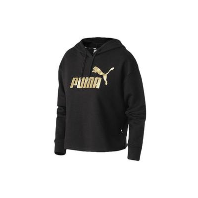 Sweatshirts Women's Black Hooded Moderate Regular 586922-56