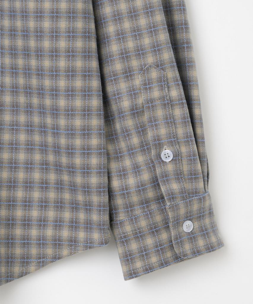 MILLO ARCHIVE Mute Plaid Check Shirt [Blue Brown]
