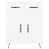 Sideboard High Gloss White 69.5 x 34 x 90 cm Particleboard