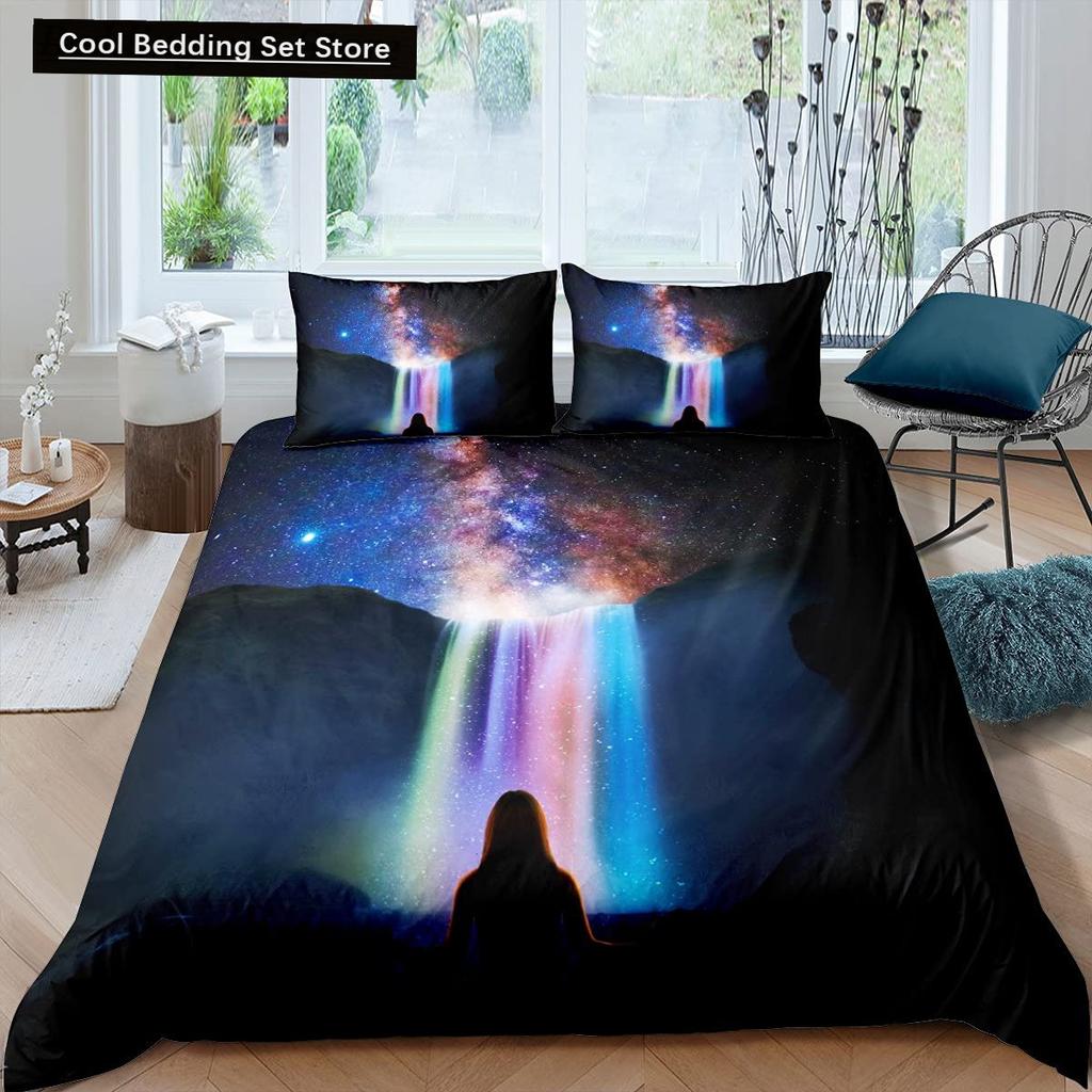 Bohemian King Queen Duvet Cover Yoga Comforter Cover Chakra Meditation Hamsa Eye Bedding Set Exotic Boho Polyester Quilt Cover
