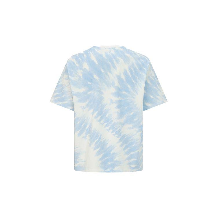 Reebok Color Block Printed Sports Casual Short Sleeve T-Shirt Unisex Tops Light-Blue 24SRM405UGW1