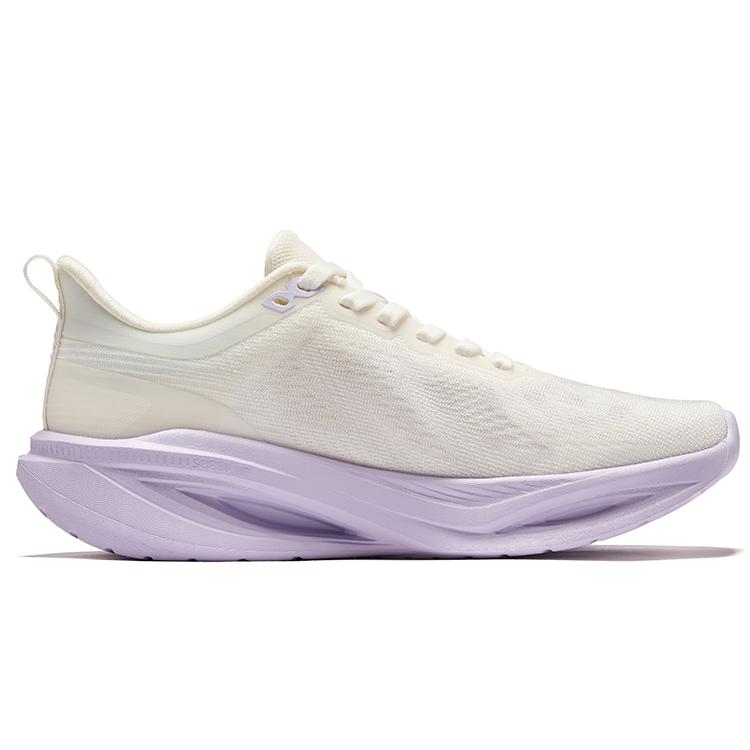 Erke Yifeng Stable Support Versatile Shock Absorption Low-Top City Commuting Running Shoes Women Sneaker Micro-Crystal-White 52125203318-001