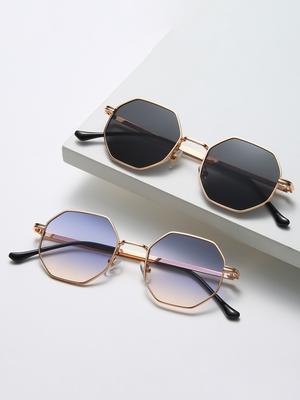 Square Sunglasses Women Brand Designer Vintage Small Frame Gradient Glasses Round Polygon Eyewear Candy Colors