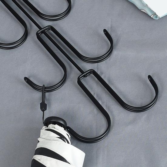 Závěsný organizér do skříně Velká nosnost 3 vrstvy 6 háčků Protiskluzový Odolný Víceúčelový Taška přes rameno Šála Kravaty Čepice Náhrdelník Závěsný organizér