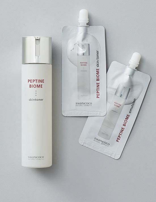 Swanicoco Peptide Biome Skin Toner 130ml + Peptide Biome Skin 10ml+lotion 10ml Free