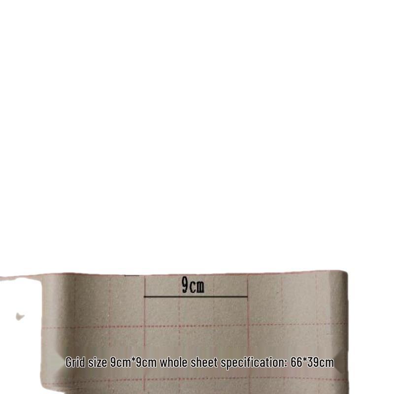Chinese Calligraphy Deckle Edge Grid Rice Paper - Nine-Palace Grid