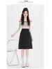 Elegant Gray High-End Midi Skirt: Women's Slim-Fit A-Line for Spring/Summer