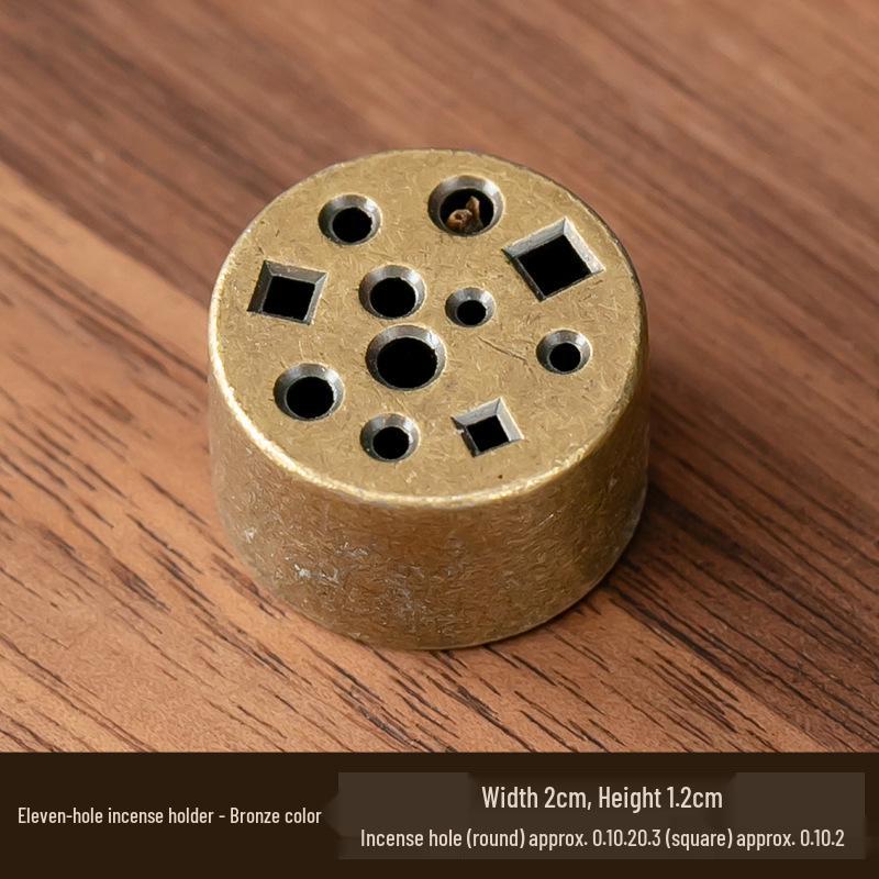 Antyczny dwuwarstwowy uchwyt na kadzidło lotosowe na ceremonię herbaty i kadzidło Buddy, wielopory palnik na kadzidło sandałowe.