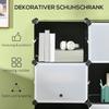 Shoe Rack with 12 Cubes Plug-in Shelf Freestanding Shoe Box 3 Rows 4 Tiers Large Capacity Flip Design Shoe Cabinet Organizer Entryway Furniture