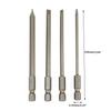 1/4\" Screwdrivers Bits 100mm 3mm-6mm 4Pcs Head Hex