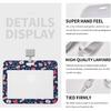 Nurse Pattern Cute Horizontal ID Badge Holder with Lanyard for Women Girly Girls Clip Name Tag Card Personalized Case Hard Plastic Protector Cover