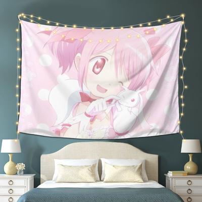 VIKAMA Cute Anime Tapestry Easy To Hang Bedroom Dormitory Kawaii Atmosphere Decoration Home Decoration