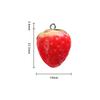 10Pcs Resin Imitation Strawberry Food Shape Charms for Diy Key Chain Necklace Pendants Ornament Jewelry Making Accessories New
