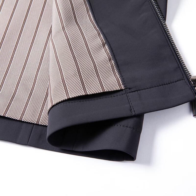 MONTAGUT Men's Easy-Care Stand Collar Casual Jacket