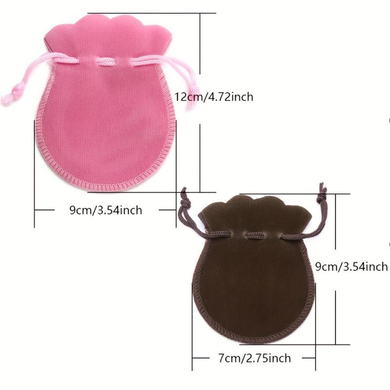 Gourd-Shaped Velvet Gifts Bags Colorful Drawstring Jewelry Bags Storage Pouches For Wedding Christmas Party Gifts Packaging Bags