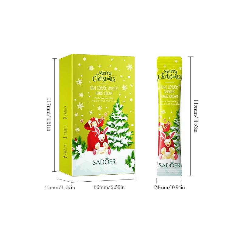 Christmas Kiwi Smooth Hand Cream SADOER Anti-drying and Cracking Moisturizing Hand Cream