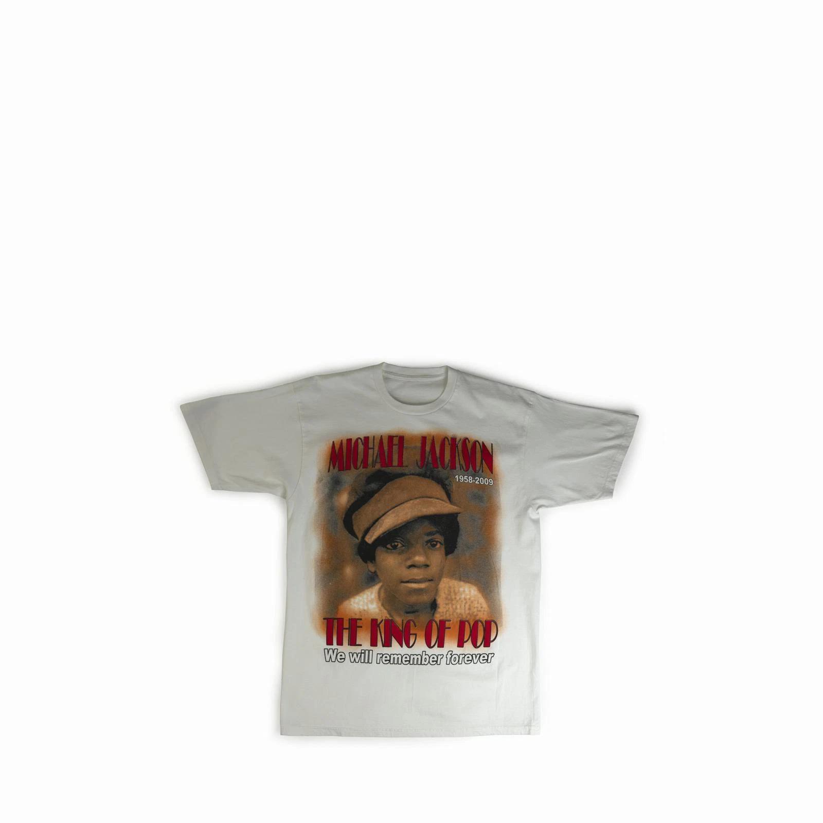 Vintage Michael Jackson 2009 Memorial Tee Shirt MJ King Of Pop Remember White L