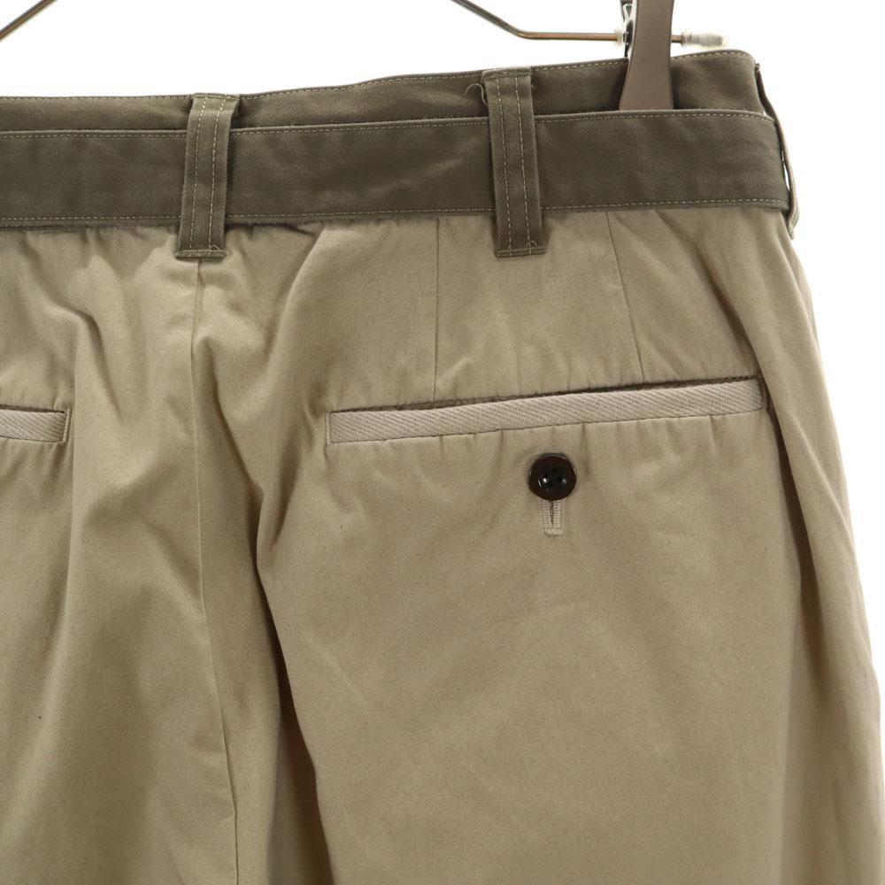 Sacai 23SS Made In Japan Wool Blend 23-02978M Belted Chino Pants 1 Men's Used