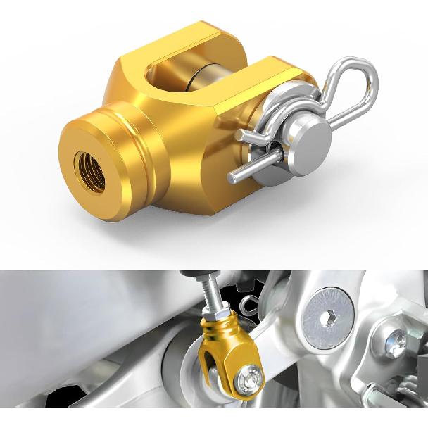 NICECNC Motorcycle Rear Brake Clevis Compatible with Yamaha YZ125/250 03-20 YZ250F 03-20 YZ450F 03-20 YZ125X 17-20 YZ250X 16-20 YZ250FX 15-20 YZ450FX золотой