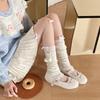 Warm Thermal Leg Warmer Knitted Winter Warm Socks Cozy Long Stockings  For Women