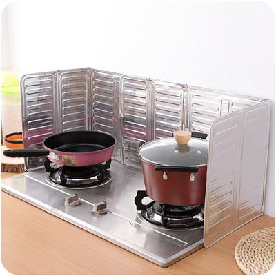 Hot Silver Cooking Oil Splash Guard Gas Cooker Aluminum Foil Kitchen Tool Guard