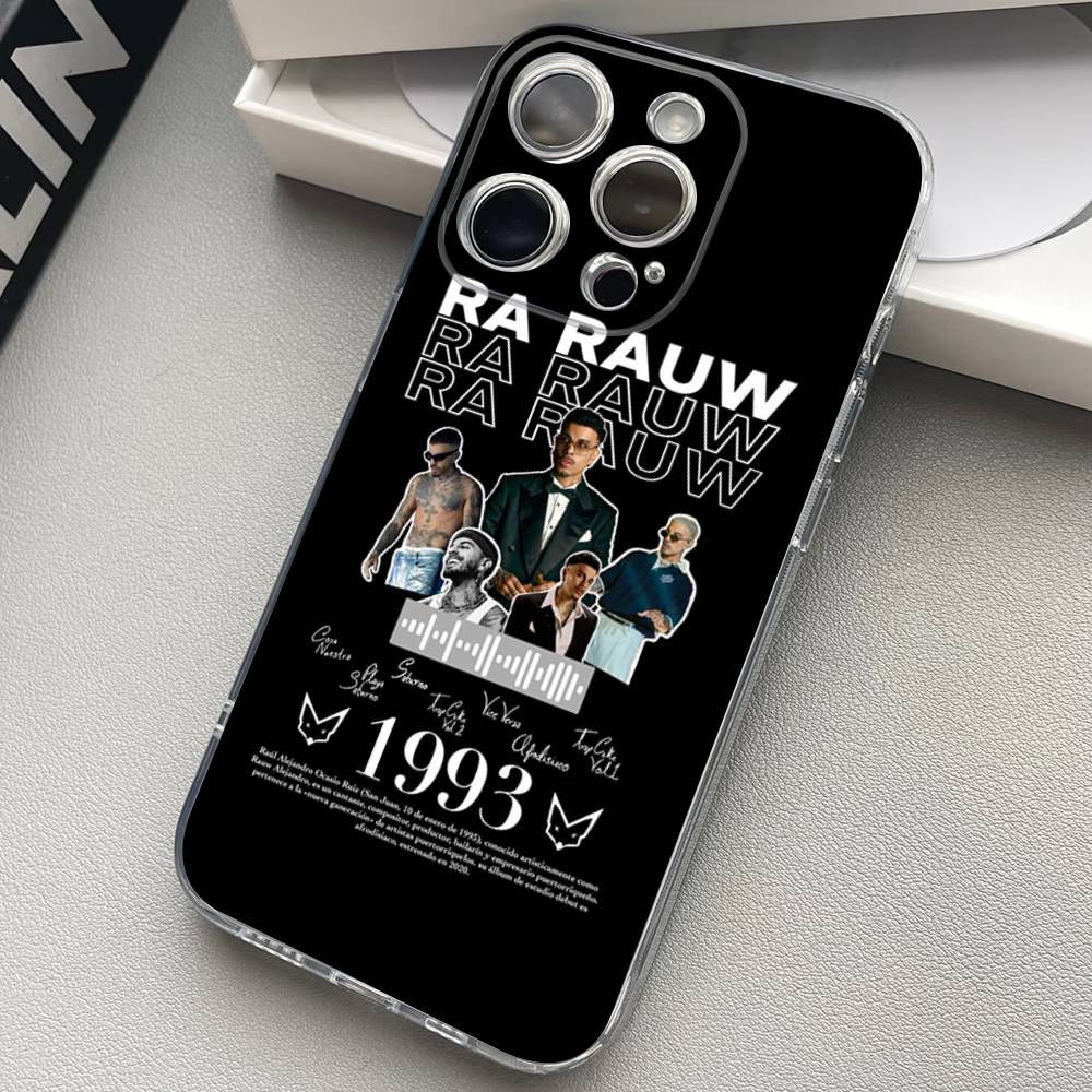 Singer R-Rauw Alejandro Phone Case For iPhone 17 16 15 14 13 11 12 Pro Max Mini Plus Shockproof Transparent Soft TPU