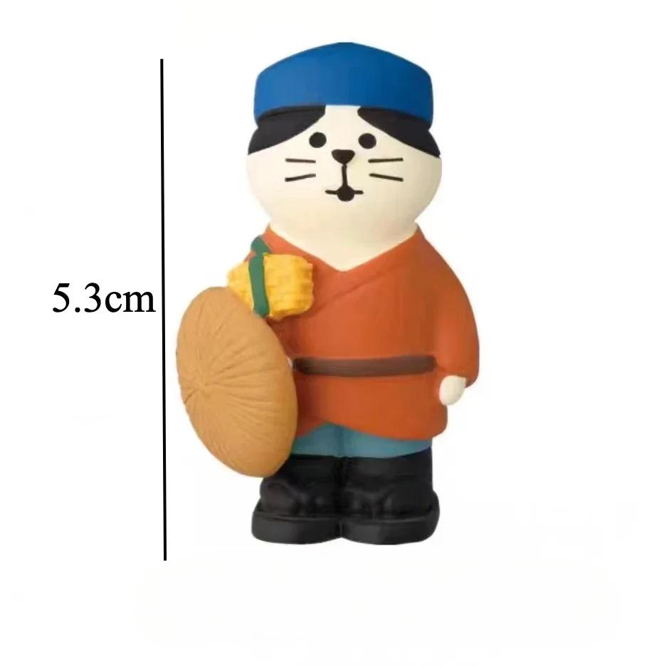 Mid-Autumn Festival Decoration Kawaii Mini Doll Ornaments Cute Mooncake Cat Desktop Decor DIY Scene Room Decoration Wholesales