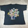 Nintendo Super Mario Bros T-Shirt Herren XL Schwarz Grafik Retro Gaming Used-Look