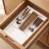 Space Saving Adjustable Flatware Tray Plastic Silverware Drawer Organizer Utensil Tray  Bedroom