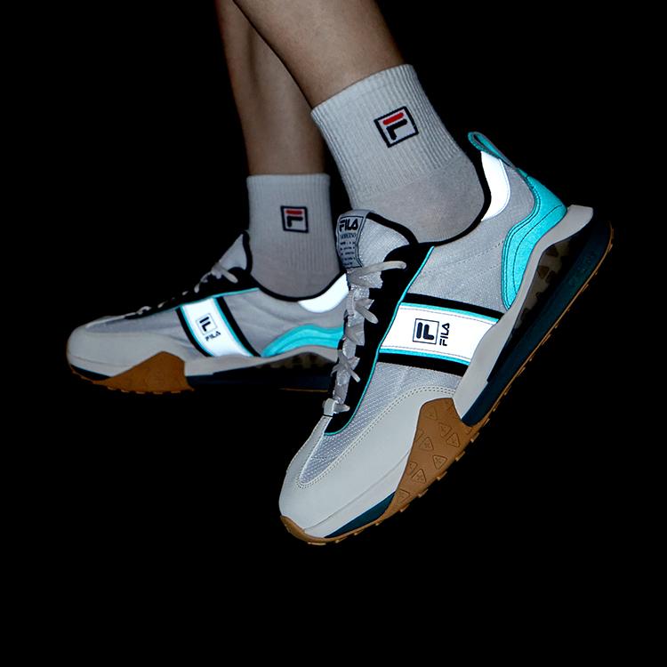 Fila Ziegel Stoff Leder Sport Modern Block Low-Top Lifestyle Schuhe Herren Sneaker Weiß Schwarz F12M231125FWA