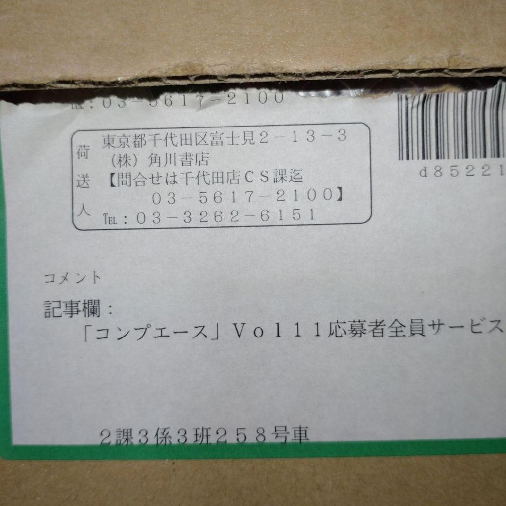 [USED] Fate/stay night Comp Ace VOL11 - Free gift for all applicants