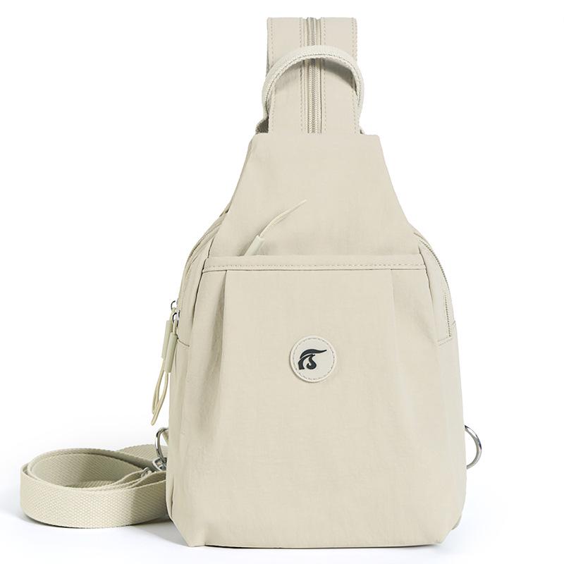 Women's Lightweight Nylon Crossbody Chest Bag - Versatile, Casual Travel Backpack for Moms