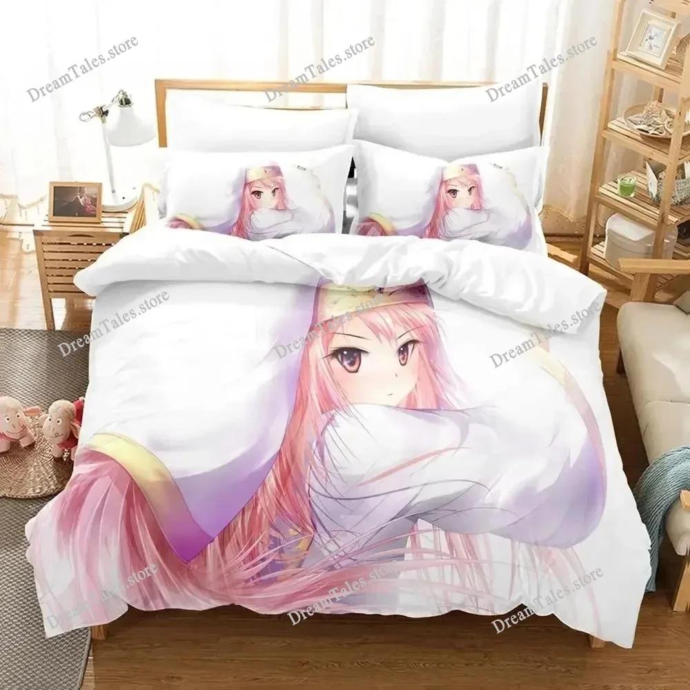 3D Print Anime Zero No Tsukaima Bedding Set Single Twin Full Queen King Size Adult Kid Bedroom Duvet Cover Sets Home Textiles