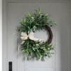 Spring Summer Olive Wreath: Faux Flower Door Decoration for Home & Christmas