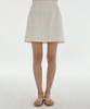 Clove [24Ss Clove] Logo Waistband Skirt (White)