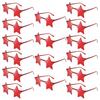 12/16 Pack Rimless Star Shaped Sunglasses New Fashion Candy Color Set Shades Women's Trendy Cute Party Props Sun Glasses