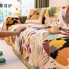 Painted Sofa Cover Home Sofa Towel Living Room Sofas Cover Cloth Anti-cat Scratch Non-slip 3 Seater Sofa Cover Full Set