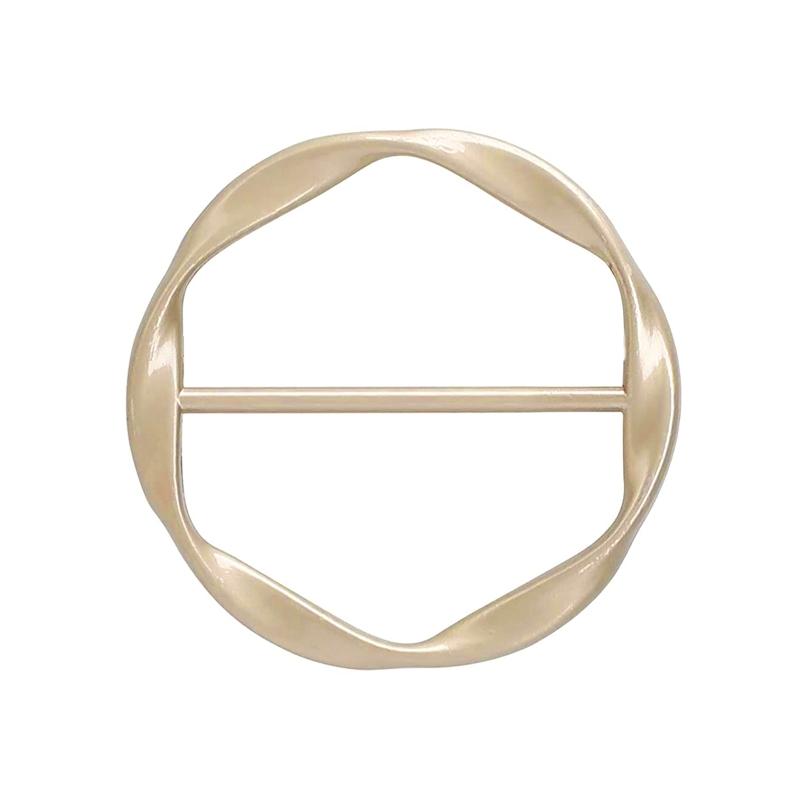 

Fashion Metal Round Circle Clip Buckle Clothing Ring Wrap Holder Silk Scarf Ring Clip T-shirt Tie Clip Female Ornament