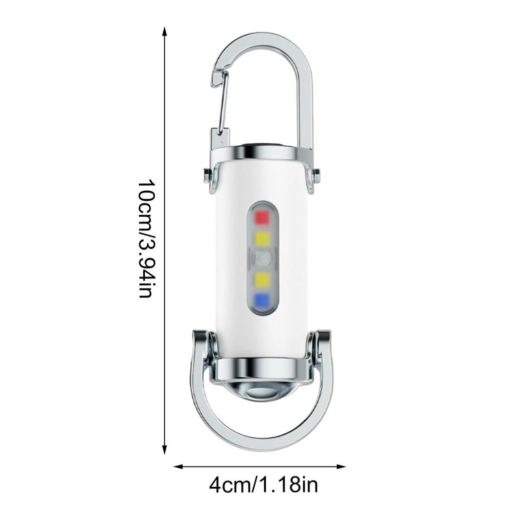 Keychain Flashlight Waterproof 7 Settings Portable Outdoor LED Key Chain Flashlight For Outdoor Camping Hiking Fishing Power