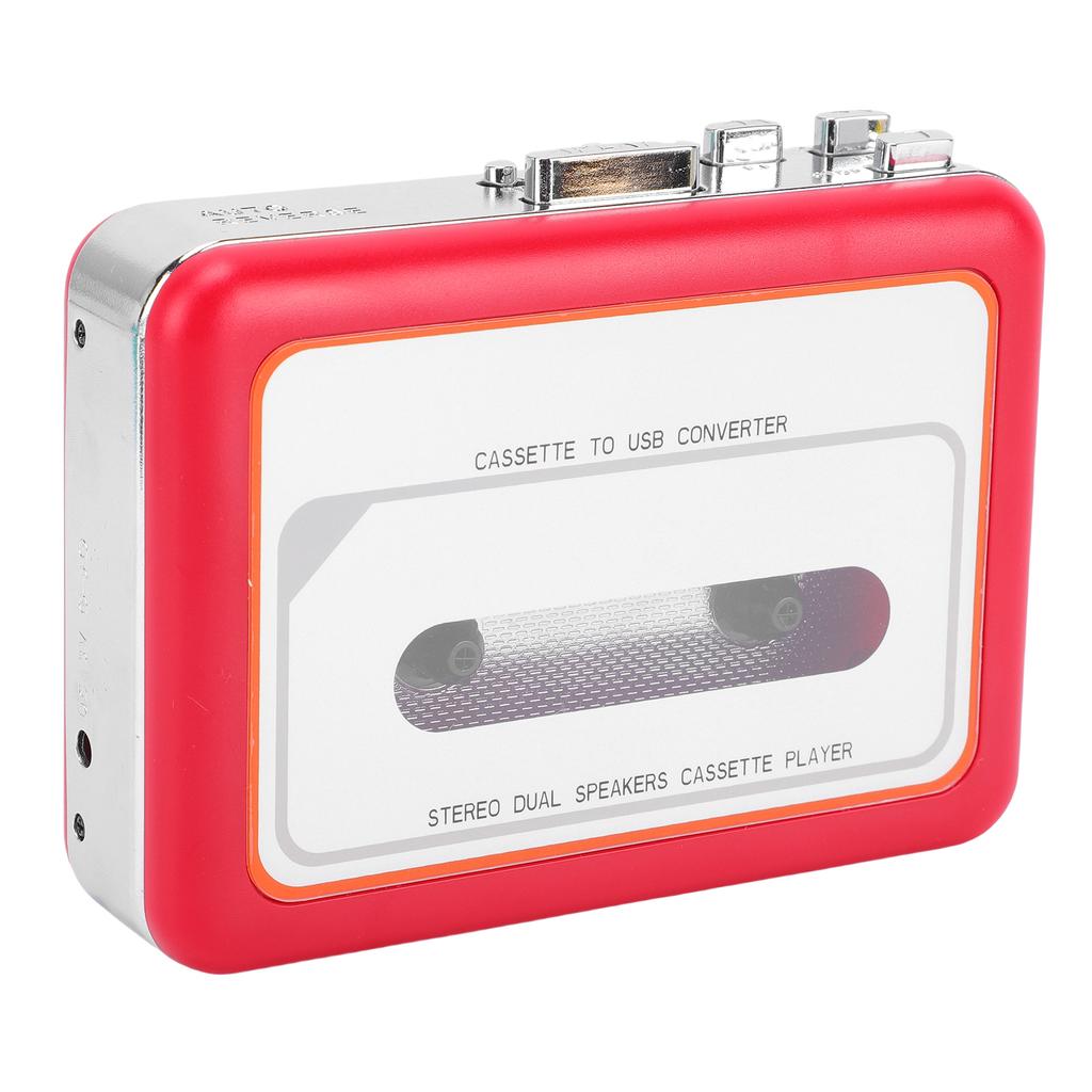 Cassette Tape Player USB Portable Cassette To MP3 Digital Converter with Built In Speaker and 3.5mm Headphone  