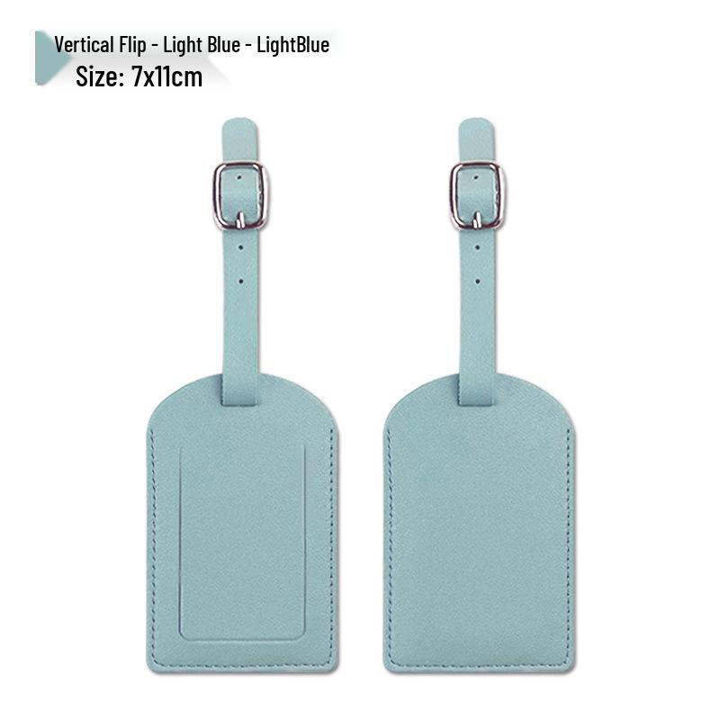 PU Leather Luggage Tag & Anti-lost Boarding Pass Holder with Logo