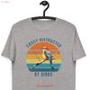 Easily Distracted By Birds With Sunset Organic Cotton T Shirt Birdwatching Bird Nerd Big Birdwatcher Birthday Present Vintage