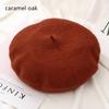 Women Girls Baggy Beanie Flat Cap Hat Felt Berets Wool Beret Cap Autumn Beret Hat