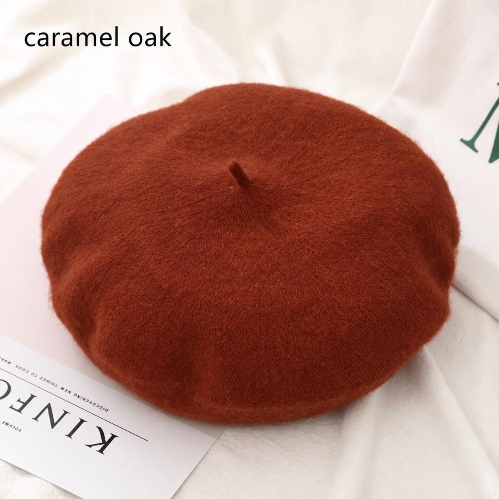 Women Girls Winter Warm Baggy Felt Berets Flat Cap Hat Autumn Beret Hat Wool Beret Cap