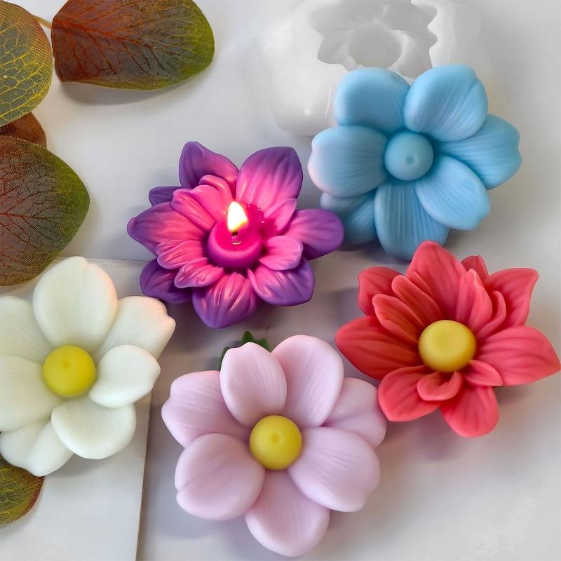 Flexible Silicone Mould for Handmade Floral Candle and Resin Craft