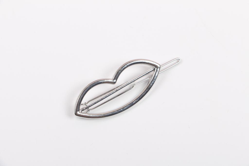 Hair Clip Metal Silver Steel Beautiful Z01