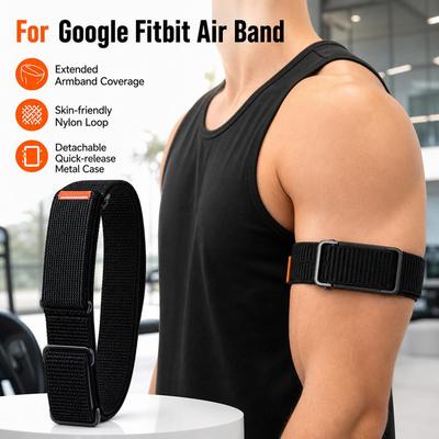 Nylon Elastic Arm Band Suitable For Google Fitbit Air Bicep Training Band Extended Adjustable Nylon Loop Bracelet