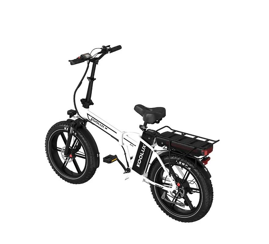 KOOLUX X11 750W Motor 48V23.4 Ah Battery Dual Battery E-bike City Foldable Electric Bicycle 20 Inch Fat Tires Electric Bike
