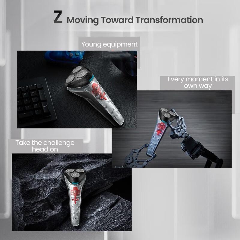 Philips 3-Kopf-Rasierer S1118 Duschgel 1 Stunde Schnellladung