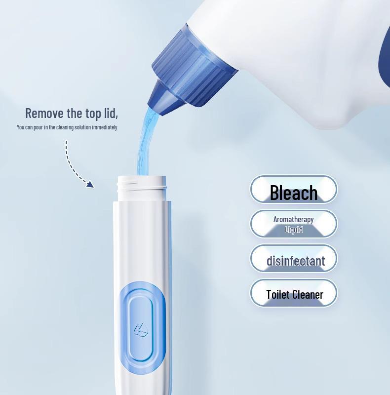 Perie de toaletă drăguță cu ventuză, montată pe perete, în formă de rață, cu dozator de lichid